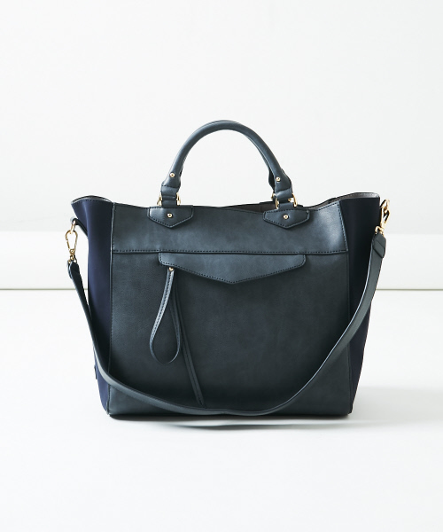 LOWELL things（ロウェル　シングス）の「【店頭人気】フロントファスナートート（トートバッグ・レディース・ベージュ/ネイビー/カーキ・FREE）」の13枚目の写真