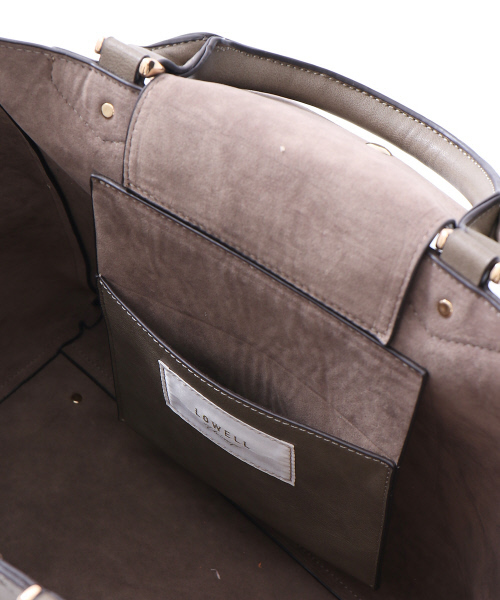 LOWELL things（ロウェル　シングス）の「【店頭人気】フロントファスナートート（トートバッグ・レディース・ベージュ/ネイビー/カーキ・FREE）」の21枚目の写真