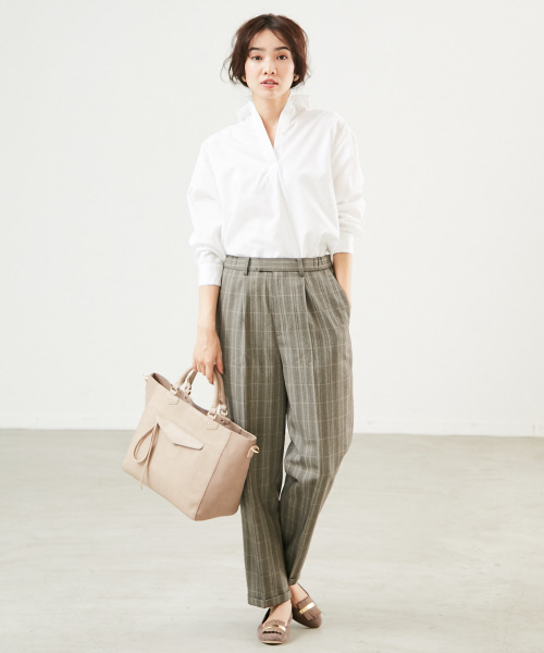 LOWELL things（ロウェル　シングス）の「【店頭人気】フロントファスナートート（トートバッグ・レディース・ベージュ/ネイビー/カーキ・FREE）」の18枚目の写真