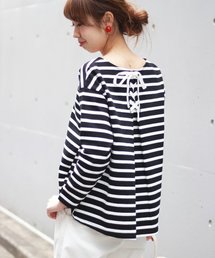Spick & Span | ≪WEB限定≫デラヴェジャージーBACKレースアップ◆	(Tシャツ/カットソー)
