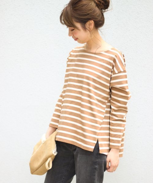 Spick & Span(スピックアンドスパン)の「≪WEB限定≫デラヴェジャージーBACKレースアップ◆ (Tシャツ/カットソー・レディース・ホワイト/キャメル/ブラック系その他7/ブルー・FREE)」の7枚目の写真
