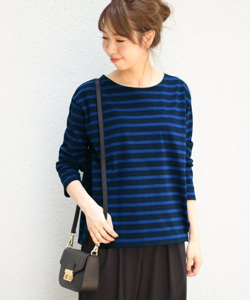 Spick & Span(スピックアンドスパン)の「≪WEB限定≫デラヴェジャージーBACKレースアップ◆ (Tシャツ/カットソー・レディース・ホワイト/キャメル/ブラック系その他7/ブルー・FREE)」の14枚目の写真