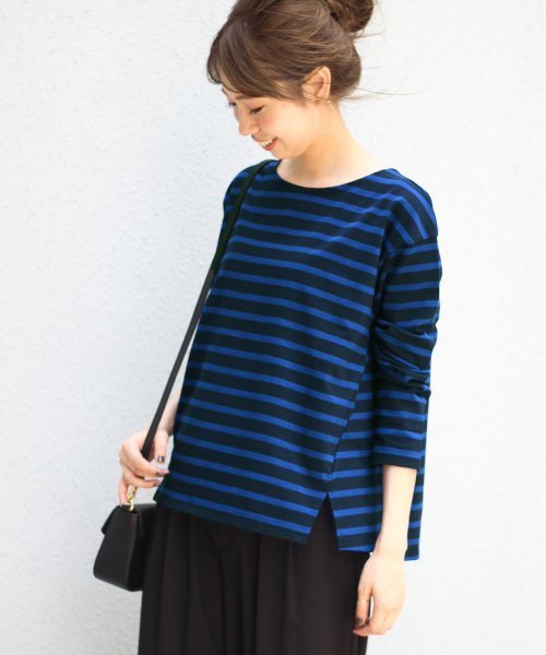 Spick & Span(スピックアンドスパン)の「≪WEB限定≫デラヴェジャージーBACKレースアップ◆ (Tシャツ/カットソー・レディース・ホワイト/キャメル/ブラック系その他7/ブルー・FREE)」の15枚目の写真