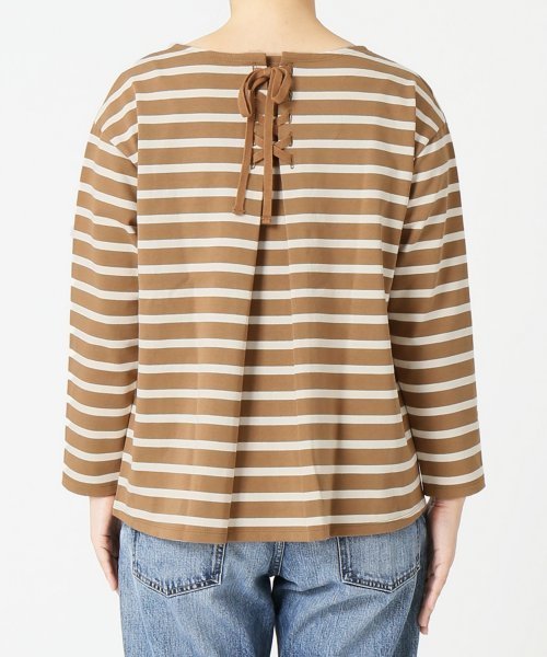 Spick & Span(スピックアンドスパン)の「≪WEB限定≫デラヴェジャージーBACKレースアップ◆ (Tシャツ/カットソー・レディース・ホワイト/キャメル/ブラック系その他7/ブルー・FREE)」の22枚目の写真