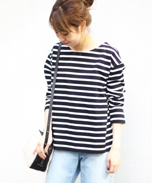 Spick & Span(スピックアンドスパン)の「≪WEB限定≫デラヴェジャージーBACKレースアップ◆ (Tシャツ/カットソー・レディース・ホワイト/キャメル/ブラック系その他7/ブルー・FREE)」の5枚目の写真