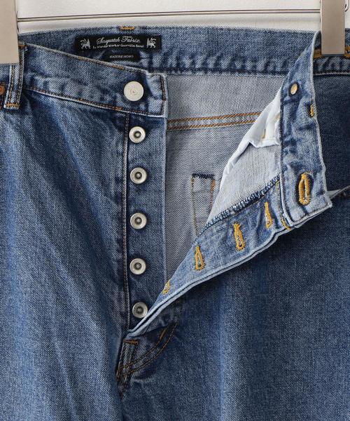 SASQUATCHfabrix.（サスクワァッチファブリックス）の「＜Sasquatchfabrix.＞ TAPERED DENIM PANTS/ﾃﾞﾆﾑﾊﾟﾝﾂ（デニムパンツ・メンズ・ブラック/コバルトブルー・MEDIUM/LARGE）」の6枚目の写真