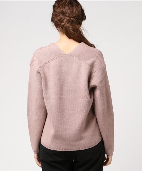 CLANE（クラネ）の「V N BACK DROP KNIT TOPS（ニット/セーター）」 - WEAR