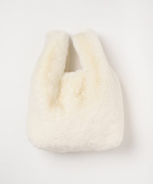 RIVE DROITE（リヴドロワ）の「エコファーショッパー（ハンドバッグ・レディース・ホワイト/グレー/ピンク・FREE）」の8枚目の写真