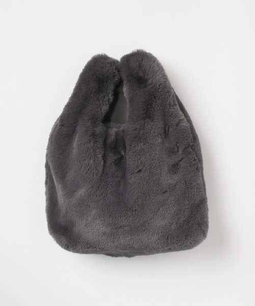 RIVE DROITE（リヴドロワ）の「エコファーショッパー（ハンドバッグ・レディース・ホワイト/グレー/ピンク・FREE）」の2枚目の写真