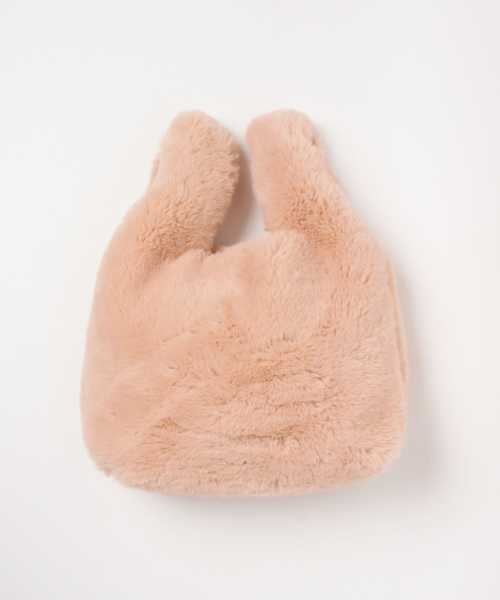 RIVE DROITE（リヴドロワ）の「エコファーショッパー（ハンドバッグ・レディース・ホワイト/グレー/ピンク・FREE）」の3枚目の写真