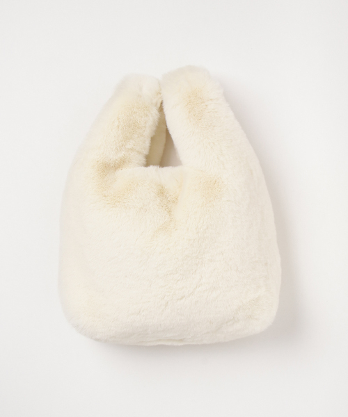 RIVE DROITE（リヴドロワ）の「エコファーショッパー（ハンドバッグ・レディース・ホワイト/グレー/ピンク・FREE）」の6枚目の写真