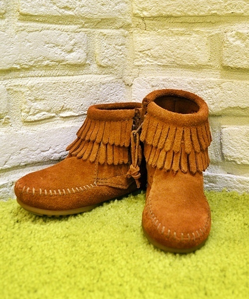 ☆Minnetonka(ミネトンカ)☆ダブルフリンジサイドジップブーツ Minnetonka MINNETONKA ミネトンカ ダブルフリンジ サイドジップ