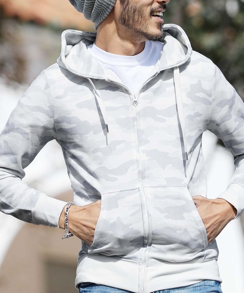 jiggys shop（ジギーズショップ）の「スウェット ジップアップ パーカー（パーカー・メンズ・グレー系その他3/ミックスグレー/ホワイト系その他/ブラック系その他/グレー系その他/ブルー系その他/ブラック/ネイビー/ブラック系その他4/ブラック系その他2/ブラック系その他3/グレー系その他2/ブルー系その他2/ピンク/杢グレー/ブラック×ホワイト/ネイビー×ホワイト/ベージュ系その他/ベージュ/グレー系その他4/グレー系その他5/グレー系その他6・X-LARGE/MEDIUM/SMALL/LARGE/XX-LARGE）」の2枚目の写真