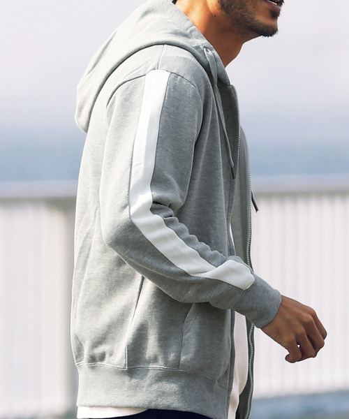 jiggys shop（ジギーズショップ）の「スウェット ジップアップ パーカー（パーカー・メンズ・グレー系その他3/ミックスグレー/ホワイト系その他/ブラック系その他/グレー系その他/ブルー系その他/ブラック/ネイビー/ブラック系その他4/ブラック系その他2/ブラック系その他3/グレー系その他2/ブルー系その他2/ピンク/杢グレー/ブラック×ホワイト/ネイビー×ホワイト/ベージュ系その他/ベージュ/グレー系その他4/グレー系その他5/グレー系その他6・X-LARGE/MEDIUM/SMALL/LARGE/XX-LARGE）」の11枚目の写真