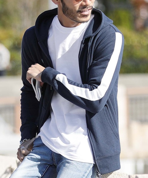 jiggys shop（ジギーズショップ）の「スウェット ジップアップ パーカー（パーカー・メンズ・グレー系その他3/ミックスグレー/ホワイト系その他/ブラック系その他/グレー系その他/ブルー系その他/ブラック/ネイビー/ブラック系その他4/ブラック系その他2/ブラック系その他3/グレー系その他2/ブルー系その他2/ピンク/杢グレー/ブラック×ホワイト/ネイビー×ホワイト/ベージュ系その他/ベージュ/グレー系その他4/グレー系その他5/グレー系その他6・X-LARGE/MEDIUM/SMALL/LARGE/XX-LARGE）」の19枚目の写真