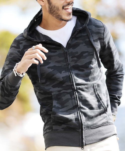 jiggys shop（ジギーズショップ）の「スウェット ジップアップ パーカー（パーカー・メンズ・グレー系その他3/ミックスグレー/ホワイト系その他/ブラック系その他/グレー系その他/ブルー系その他/ブラック/ネイビー/ブラック系その他4/ブラック系その他2/ブラック系その他3/グレー系その他2/ブルー系その他2/ピンク/杢グレー/ブラック×ホワイト/ネイビー×ホワイト/ベージュ系その他/ベージュ/グレー系その他4/グレー系その他5/グレー系その他6・X-LARGE/MEDIUM/SMALL/LARGE/XX-LARGE）」の7枚目の写真