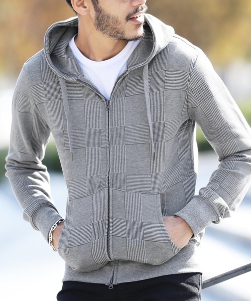 jiggys shop（ジギーズショップ）の「スウェット ジップアップ パーカー（パーカー・メンズ・グレー系その他3/ミックスグレー/ホワイト系その他/ブラック系その他/グレー系その他/ブルー系その他/ブラック/ネイビー/ブラック系その他4/ブラック系その他2/ブラック系その他3/グレー系その他2/ブルー系その他2/ピンク/杢グレー/ブラック×ホワイト/ネイビー×ホワイト/ベージュ系その他/ベージュ/グレー系その他4/グレー系その他5/グレー系その他6・X-LARGE/MEDIUM/SMALL/LARGE/XX-LARGE）」の16枚目の写真