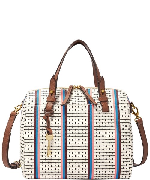 FOSSIL（フォッシル）の「RACHEL SATCHEL 　ZB7314（ハンドバッグ・レディース・ストライプ/ブラック×ホワイト/その他/マルチ/ブラウン系その他/レッド系その他/グレー×ホワイト/ブラック系その他/その他2/グレー系その他/グリーン系その他/その他4/その他5/ピンク系その他・FREE）」の14枚目の写真