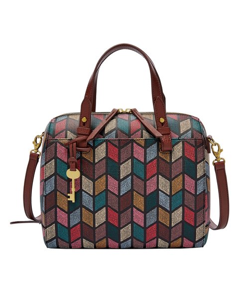 FOSSIL（フォッシル）の「RACHEL SATCHEL 　ZB7314（ハンドバッグ・レディース・ストライプ/ブラック×ホワイト/その他/マルチ/ブラウン系その他/レッド系その他/グレー×ホワイト/ブラック系その他/その他2/グレー系その他/グリーン系その他/その他4/その他5/ピンク系その他・FREE）」の11枚目の写真