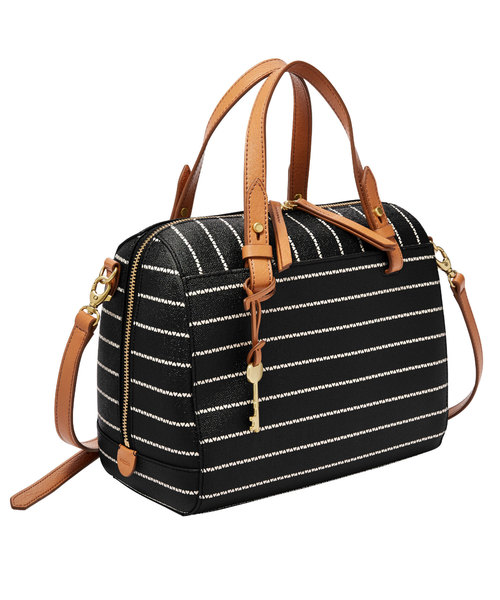 FOSSIL（フォッシル）の「RACHEL SATCHEL 　ZB7314（ハンドバッグ・レディース・ストライプ/ブラック×ホワイト/その他/マルチ/ブラウン系その他/レッド系その他/グレー×ホワイト/ブラック系その他/その他2/グレー系その他/グリーン系その他/その他4/その他5/ピンク系その他・FREE）」の3枚目の写真