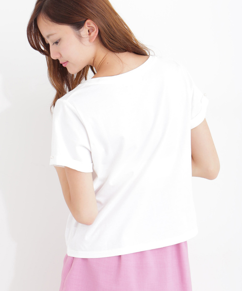 JILL by JILL STUART（ジルバイジルスチュアート）の「◆ジルロゴＴ　シャツ（Tシャツ/カットソー・レディース・ホワイト/ピンク/ホワイト系その他/グレー系その他・FREE）」の8枚目の写真