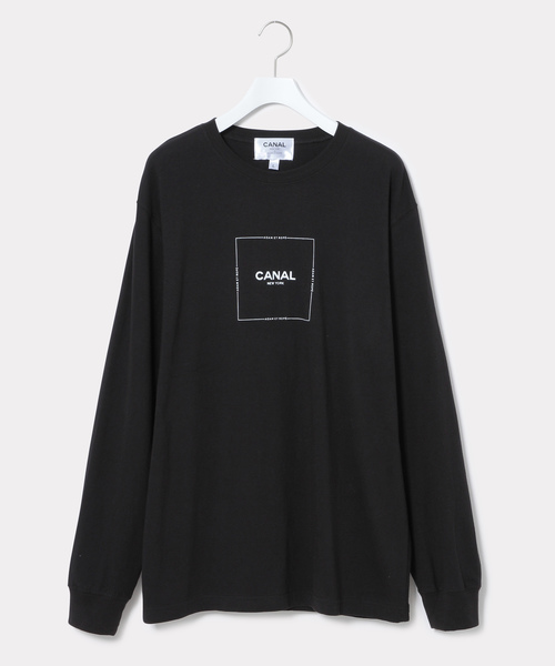ADAM ET ROPE'(アダムエロペ)の「EXCLUSIVE BOX LOGO LONG SLEEVE TEE(Tシャツ/カットソー・メンズ・ホワイト/ブラック・L/M)」の2枚目の写真
