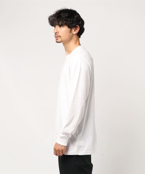 ADAM ET ROPE'(アダムエロペ)の「EXCLUSIVE BOX LOGO LONG SLEEVE TEE(Tシャツ/カットソー・メンズ・ホワイト/ブラック・L/M)」の4枚目の写真