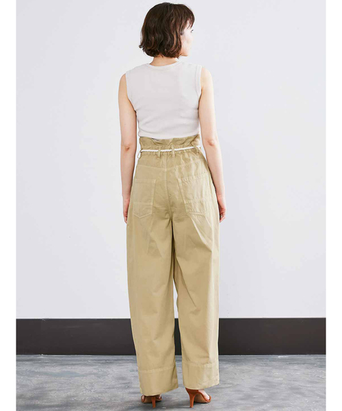 MEDE19F（メデジュウキュウ）の「MEDE19F ハイウエストビッグパンツ（その他パンツ・レディース・ベージュ/インディゴブルー・MEDIUM/LARGE/X-LARGE/NM）」の6枚目の写真