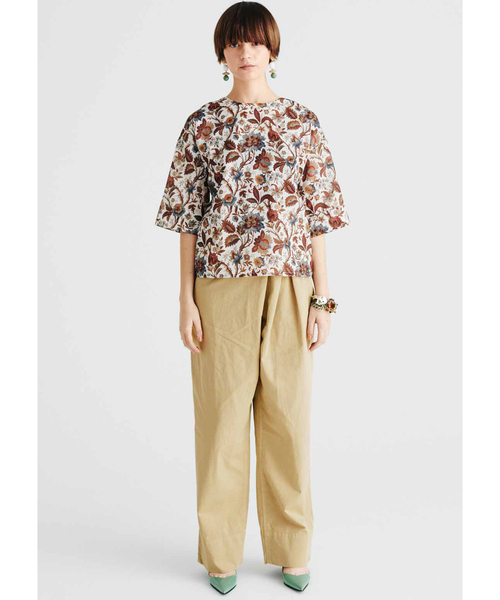 MEDE19F（メデジュウキュウ）の「MEDE19F ハイウエストビッグパンツ（その他パンツ・レディース・ベージュ/インディゴブルー・MEDIUM/LARGE/X-LARGE/NM）」の9枚目の写真