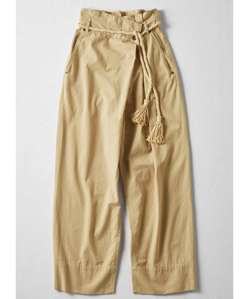 MEDE19F（メデジュウキュウ）の「MEDE19F ハイウエストビッグパンツ（その他パンツ・レディース・ベージュ/インディゴブルー・MEDIUM/LARGE/X-LARGE/NM）」の10枚目の写真