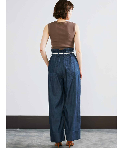 MEDE19F（メデジュウキュウ）の「MEDE19F ハイウエストビッグパンツ（その他パンツ・レディース・ベージュ/インディゴブルー・MEDIUM/LARGE/X-LARGE/NM）」の15枚目の写真