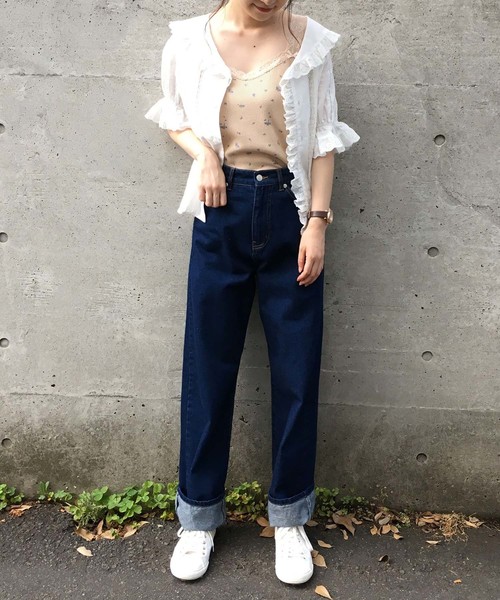 one after another NICE CLAUP（ワンアフターアナザーナイスクラップ）の「【ZOZO限定】 フリルレースブラウス（シャツ/ブラウス・レディース・オフホワイト/ピンク/チェック・FREE）」の13枚目の写真