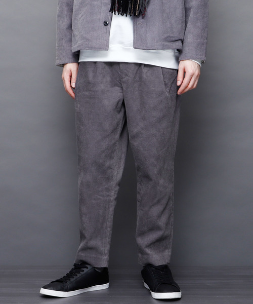 EMMA CLOTHES（エマクローズ）の「コーデュロイワイドパンツ（その他パンツ・メンズ・ブラック/ブラウン/チャコール/ダークブラウン・M/L）」の2枚目の写真