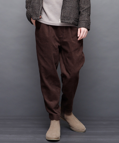 EMMA CLOTHES（エマクローズ）の「コーデュロイワイドパンツ（その他パンツ・メンズ・ブラック/ブラウン/チャコール/ダークブラウン・M/L）」の3枚目の写真