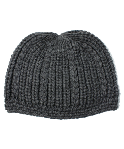 ROSE BUD(ローズバッド)の「(FERRUCCIO VECCHI) AV0243006(AV0943006) KNIT CAP(ニットキャップ/ビーニー・レディース・ブラック/ナチュラル/グレー/ブルー・ONE SIZE)」の2枚目の写真