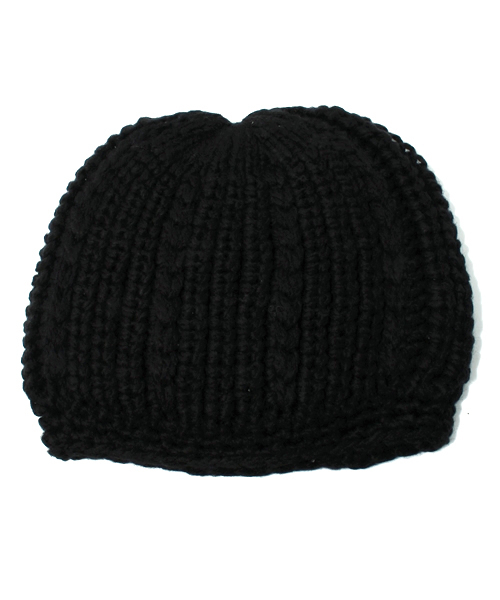 ROSE BUD(ローズバッド)の「(FERRUCCIO VECCHI) AV0243006(AV0943006) KNIT CAP(ニットキャップ/ビーニー・レディース・ブラック/ナチュラル/グレー/ブルー・ONE SIZE)」の1枚目の写真