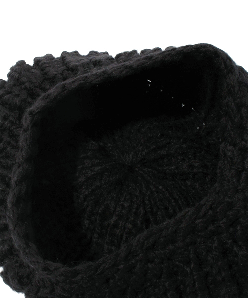 ROSE BUD(ローズバッド)の「(FERRUCCIO VECCHI) AV0243006(AV0943006) KNIT CAP(ニットキャップ/ビーニー・レディース・ブラック/ナチュラル/グレー/ブルー・ONE SIZE)」の7枚目の写真