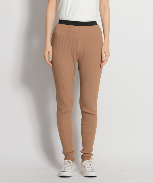 niko and...（ニコアンド）の「リブロングペチパンツ（その他パンツ・レディース・ブラック/ベージュ/チャコール・SMALL/MEDIUM/LARGE）」の5枚目の写真