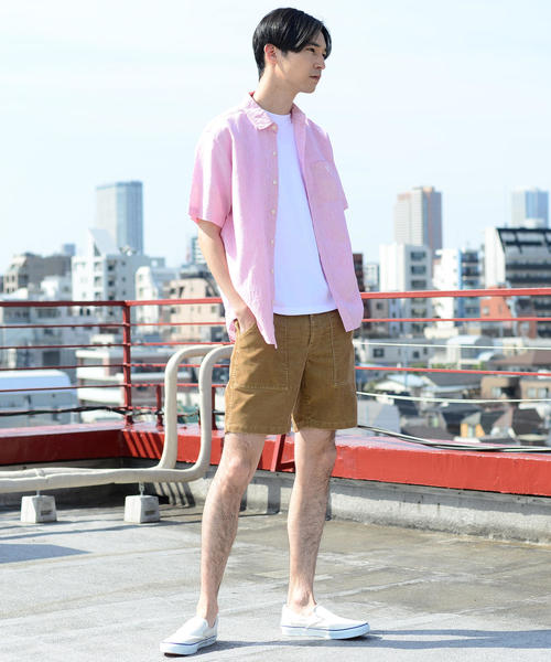 coen（コーエン）の「コーデュロイイージーベイカーショーツ（その他パンツ・メンズ・ベージュ/コバルトブルー/ライトピンク・MEDIUM/X-LARGE/SMALL/LARGE）」の15枚目の写真