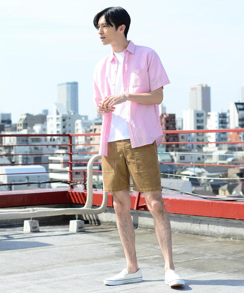 coen（コーエン）の「コーデュロイイージーベイカーショーツ（その他パンツ・メンズ・ベージュ/コバルトブルー/ライトピンク・MEDIUM/X-LARGE/SMALL/LARGE）」の16枚目の写真