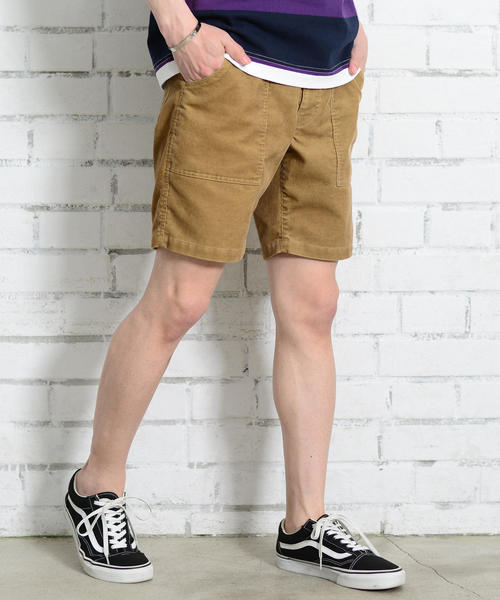 coen（コーエン）の「コーデュロイイージーベイカーショーツ（その他パンツ・メンズ・ベージュ/コバルトブルー/ライトピンク・MEDIUM/X-LARGE/SMALL/LARGE）」の14枚目の写真