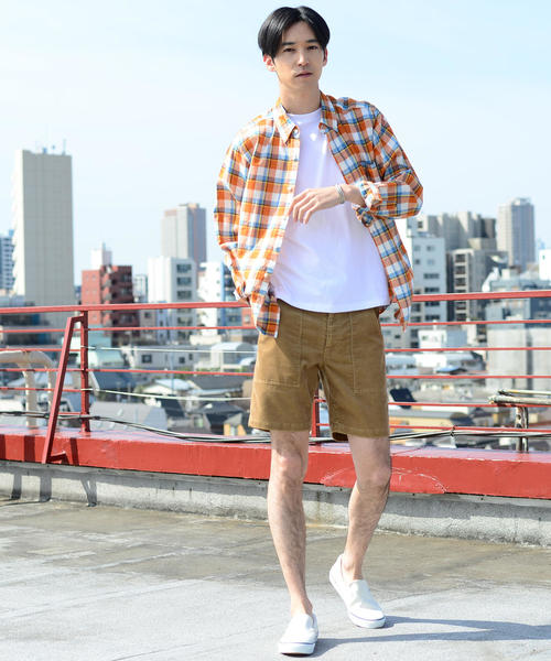 coen（コーエン）の「コーデュロイイージーベイカーショーツ（その他パンツ・メンズ・ベージュ/コバルトブルー/ライトピンク・MEDIUM/X-LARGE/SMALL/LARGE）」の22枚目の写真