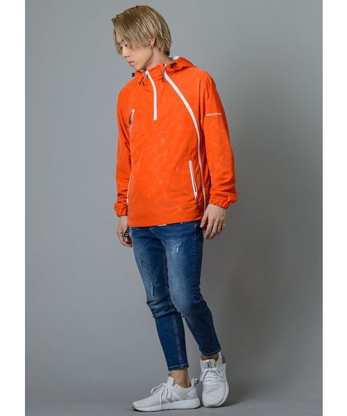 REGIEVO（レジエボ）の「【REGIEVO】大人のおしゃれなパーカー（パーカー・メンズ・ライトグレー/ブラック/オレンジ・SMALL/MEDIUM/LARGE）」の11枚目の写真