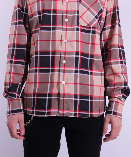 8(eight)(エイト)の「チェックシャツ 長袖シャツ(シャツ/ブラウス・メンズ・ブラック/キャメル/グレー/ベージュ/ネイビー・MEDIUM/LARGE/X-LARGE)」の7枚目の写真