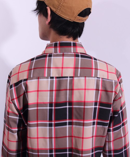 8(eight)(エイト)の「チェックシャツ 長袖シャツ(シャツ/ブラウス・メンズ・ブラック/キャメル/グレー/ベージュ/ネイビー・MEDIUM/LARGE/X-LARGE)」の10枚目の写真