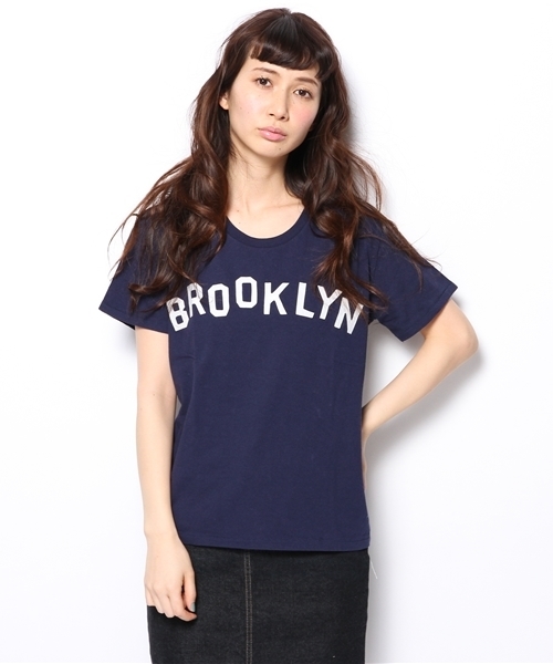 Another Edition（アナザーエディション）の「AE BROOKLYN T　Я（Tシャツ/カットソー・レディース・ホワイト/ライトグレー/ネイビー・フリー）」の15枚目の写真
