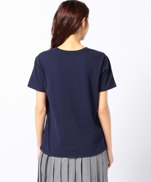 Another Edition（アナザーエディション）の「AE BROOKLYN T　Я（Tシャツ/カットソー・レディース・ホワイト/ライトグレー/ネイビー・フリー）」の6枚目の写真