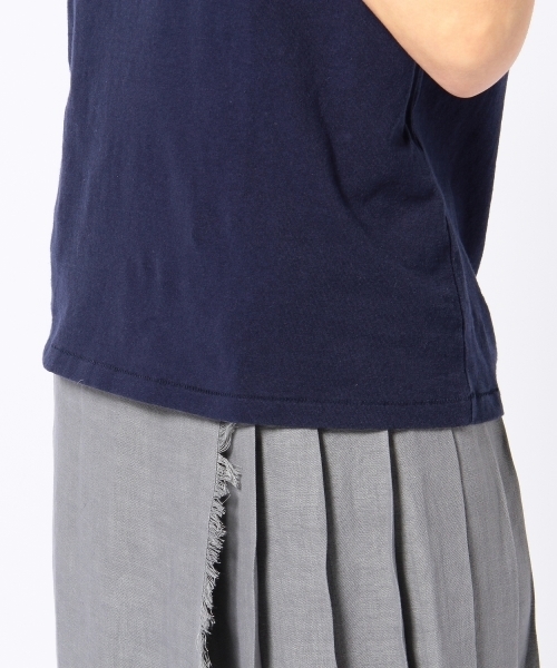 Another Edition（アナザーエディション）の「AE BROOKLYN T　Я（Tシャツ/カットソー・レディース・ホワイト/ライトグレー/ネイビー・フリー）」の9枚目の写真