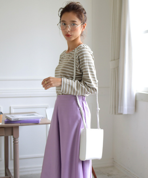 DONOBAN(ドノバン)の「ロープショルダースクエアバッグ(ショルダーバッグ・レディース・ベージュ/ホワイト/ブラック/ブラウン/アイボリー/ブルー系その他/ブラック系その他/ホワイト系その他・ONESIZE)」の20枚目の写真