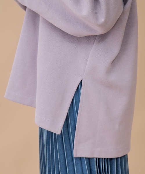 Munich（ミューニック）の「ダブルフェイスリブカットソープルオーバーパーカー（パーカー・レディース・ライトグリーン/ラベンダー/ライトベージュ・FREE）」の12枚目の写真